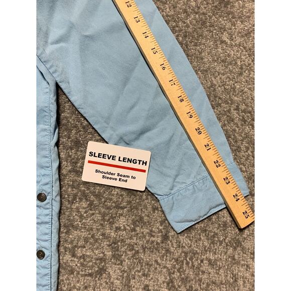 J.Jill Pure Jill Button Up Top Women Size XL Blue 100% Lyocel Long Sleeve - Picture 10 of 13